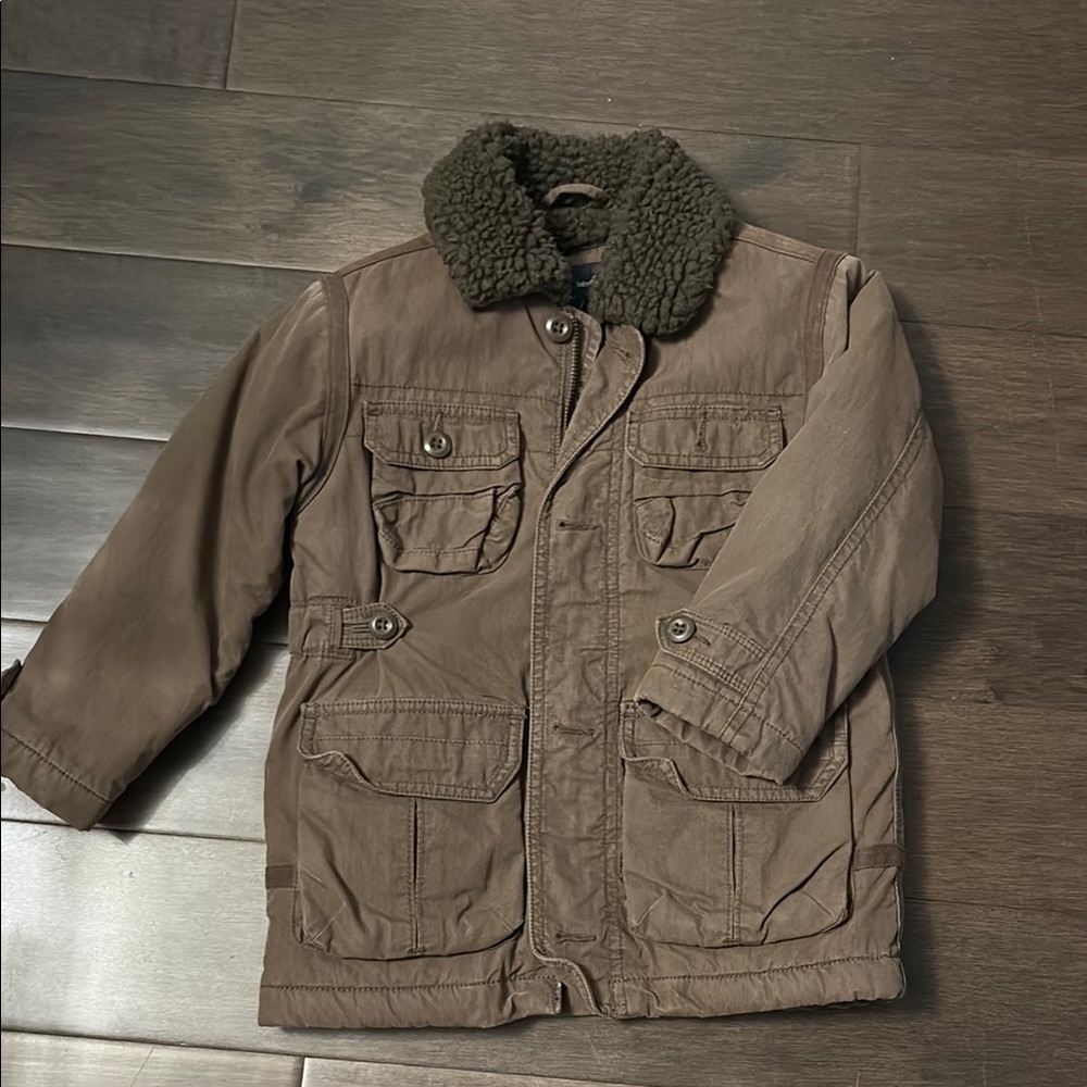 GAP Kids Camp Jacket with Sherpa Collar
